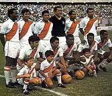 Image 1Peru's football team in 1970; the ethnic diversity of Peruvians is visible, with players showing African, Amerindian and European ancestry in various mixes. (from Demographics of Peru)