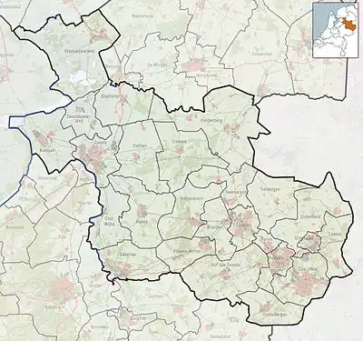 Delden is located in Overijssel