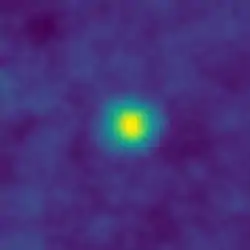 False-color image of 2012 HZ84 taken by New Horizons in December 2017