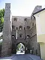 The Böhmertor at Freistadt from the inside, showing gun embrasures.