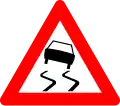 A15: Slippery road