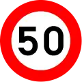 C43: Driving over the indicated speed forbidden