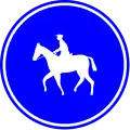 D13: Compulsory way for horse riders