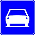 F9: Start of a motorroad