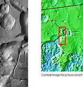 Huge canyons in Aureum Chaos, as seen by THEMIS.  Gullies are rare at this latitude.  Image from Margaritifer Sinus quadrangle.