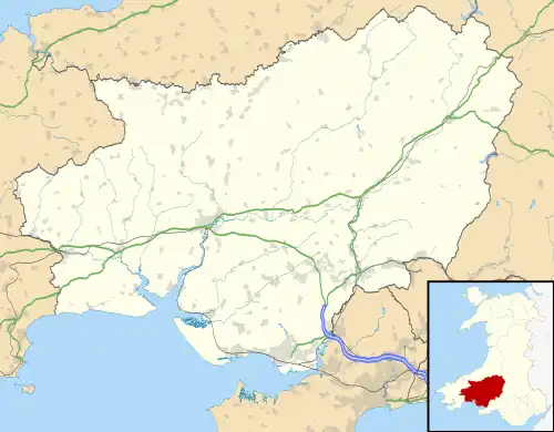 Cenarth is located in Carmarthenshire