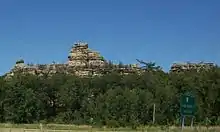 Castle Rock, near Camp Douglas