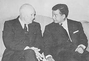 Image 27Eisenhower and Sihanouk in 1959 (from Kingdom of Cambodia (1953–1970))