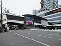 View of the station from street level