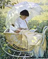 A l'ombre de l'arbre (Circa 1910), 100 x 81,5 cm