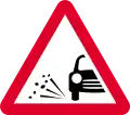 Loose chippings ahead