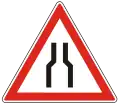 A-007Road narrows on both sides