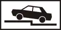 H-045Parking crosswise on the sidewalk, half standing (left)