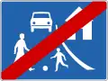 End of residential area