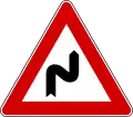 Double bend, first to right,