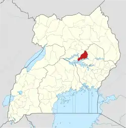 District location in Uganda