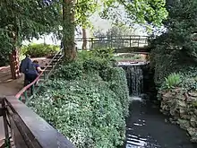 River Beck waterfall just north of main lake