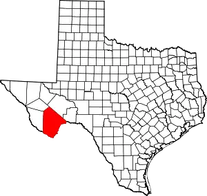 Brewster County map