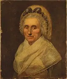 Portrait of Mary Ball Washington in 1786
