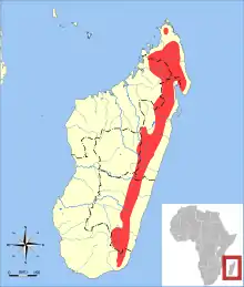 Map of range