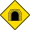 (W13-6/PW-52) Tunnel ahead