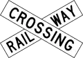 (W15-3/PW-14) Railway Crossbuck