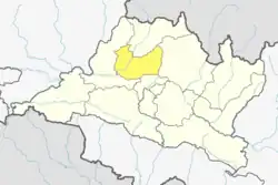 Location of district in province