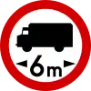 B-17 "no entry for vehicles having a length exceeding [...] meters"