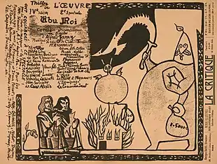 Image 123Programme for Ubu Roi, by Alfred Jarry (restored by Adam Cuerden) (from Wikipedia:Featured pictures/Culture, entertainment, and lifestyle/Theatre)