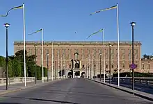 Stockholm Palace, the northern facade