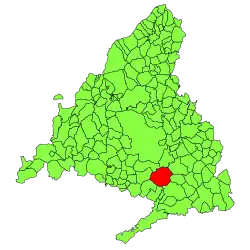 Location in the Community of Madrid.