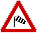 Crosswinds from left