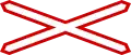 Single track level crossing