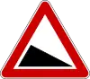 Steep downhill