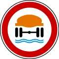 No vehicles carrying dangerous water pollutants