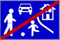 End of living street