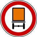 No vehicles carrying dangerous goods