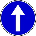 Proceed straight