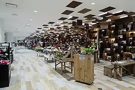 After renovation, the shops use open-shopfront design