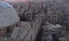 St Elijah cathedral in 2016 damaged by explosions