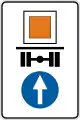 Vehicles carrying dangerous goods may proceed straight ahead only