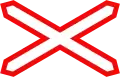 242a: Single track railway crossing