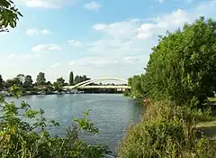 Image 15Walton Bridge built in the 2010s is a landmark of the northerly Spelthorne and Elmbridge boroughs (from Portal:Surrey/Selected pictures)